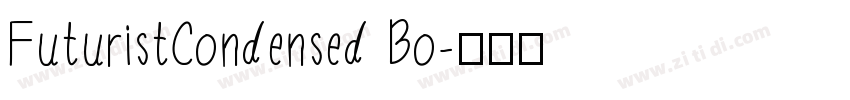 FuturistCondensed Bo字体转换